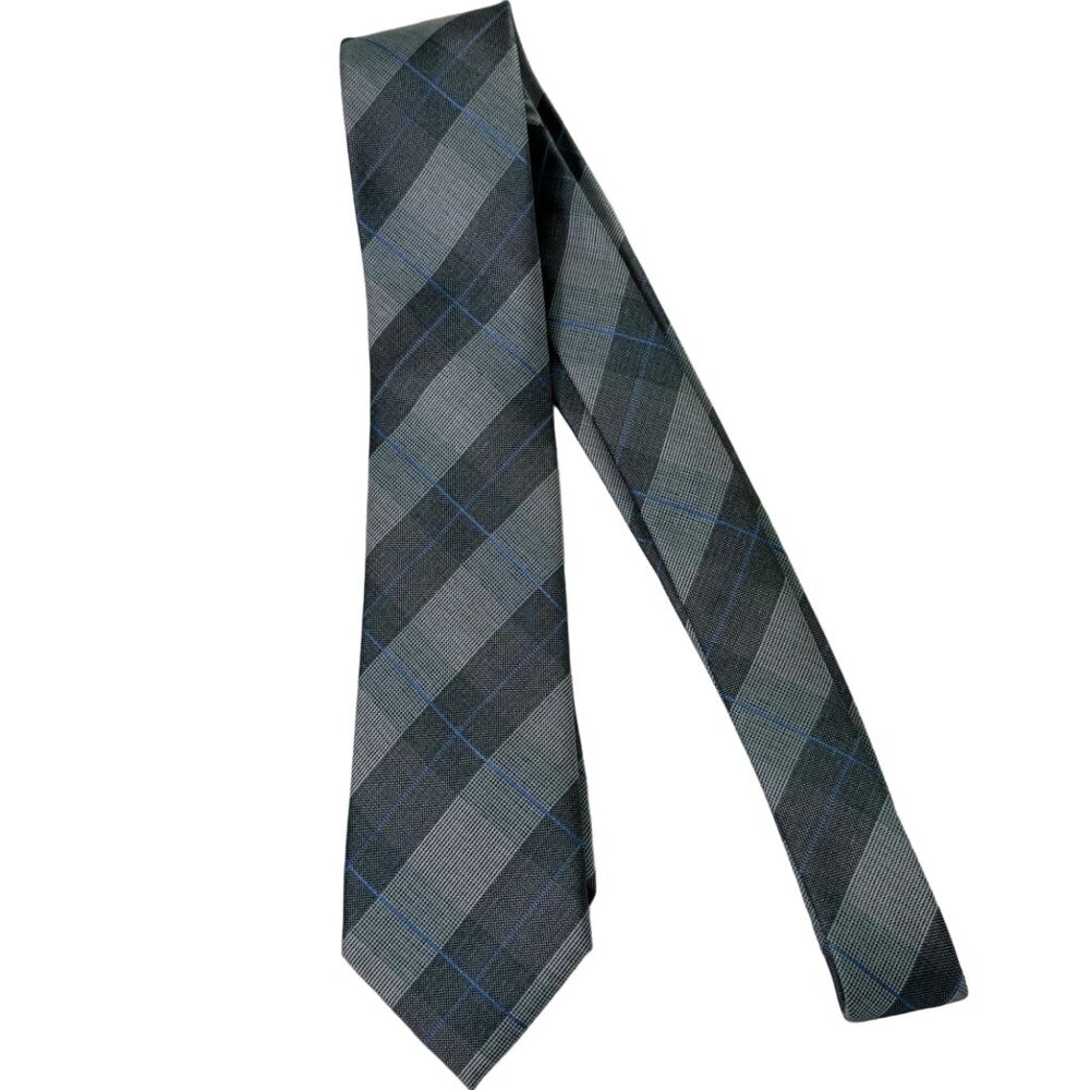 Kenneth Cole Mens Wearhouse Tie Regular Fit 100% Sil k Plaid 60” x 3” NWT $65 - Picture 11 of 11